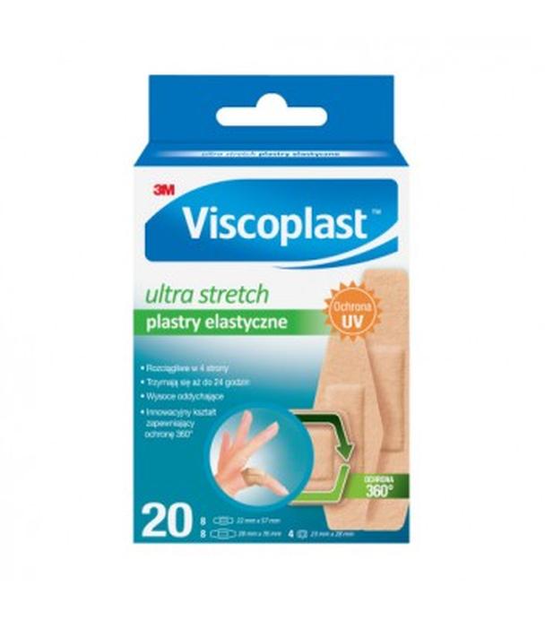 Viscoplast™ Ultra Stretch, plastry elastyczne, 3 rozmiary, pudełko, 20 sztuk