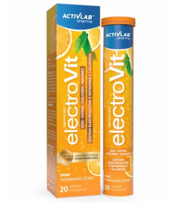 ELECTROVIT o smaku pomarańczowym, tabletki musującce, 20 sztuk