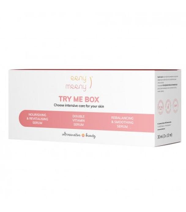 Eeny Meeny Try Me Box Zestaw serum do twarzy - 3 x 10 ml - cena, opinie, właściwości