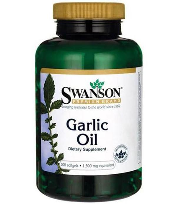 SWANSON Garlic Oil Czosnek 1500 mg - 500 kaps.