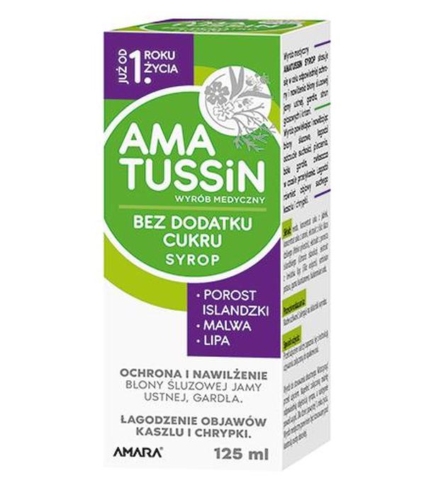 Amatussin Syrop, 125 ml, cena, opinie, wskazania
