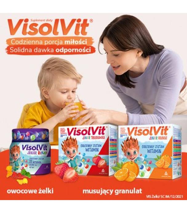 VisolVit Junior żelki, witaminy i minerały dla dzieci po 3 r.ż., 250 g