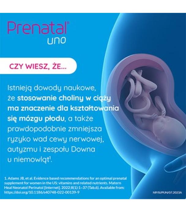PRENATAL UNO składniki odżywcze dla ciężarnych, kapsułki, 30 sztuk