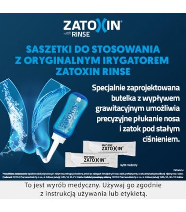 ZATOXIN RINSE Zestaw uzupełniający do płukania nosa i zatok - 30 sasz.