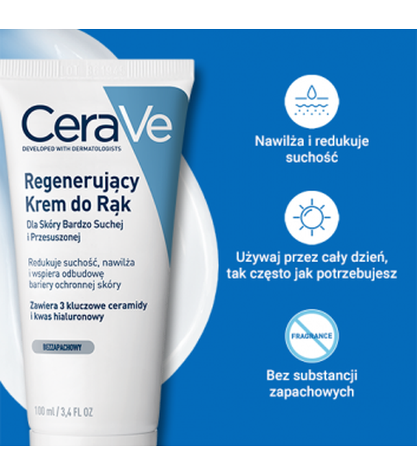 CeraVe Regenerujący Krem do rąk, 100 ml