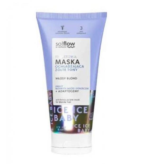 So!Flow, Maska do włosów fioletowa ochładzająca żółte tony, 200 ml