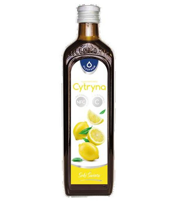 Oleofarm Cytryna z witaminą C sok, 490 ml
