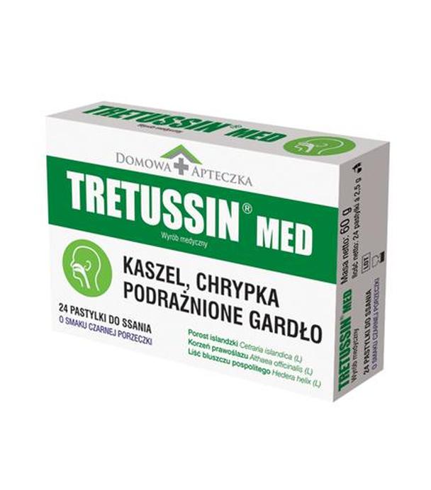 DOMOWA APTECZKA Tretussin Med - 24 past. do ssania - cena, dawkowanie, opinie
