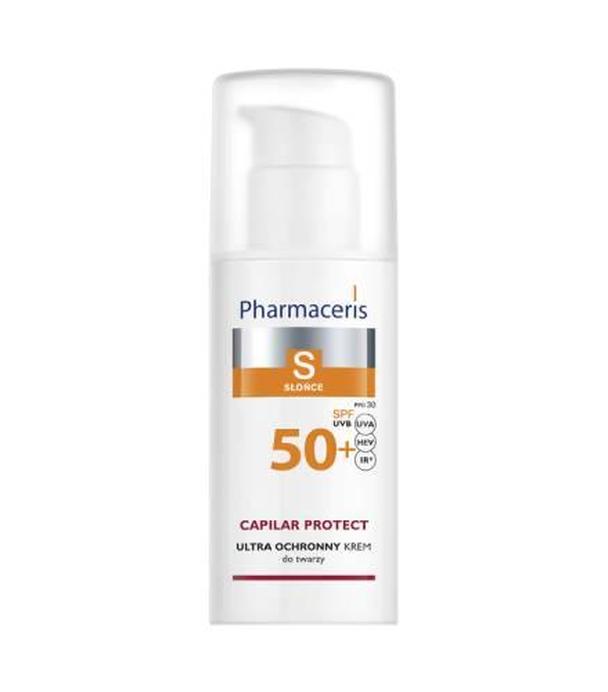Pharmaceris S, krem ochronny na naczynka i trądzik różowaty SPF 50+, 50 ml