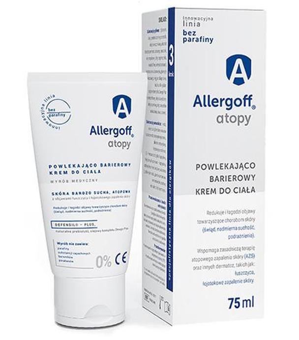 ALLERGOFF ATOPY Powlekająco barierowy krem do ciała - 75 ml - ważny do 2025-08-04