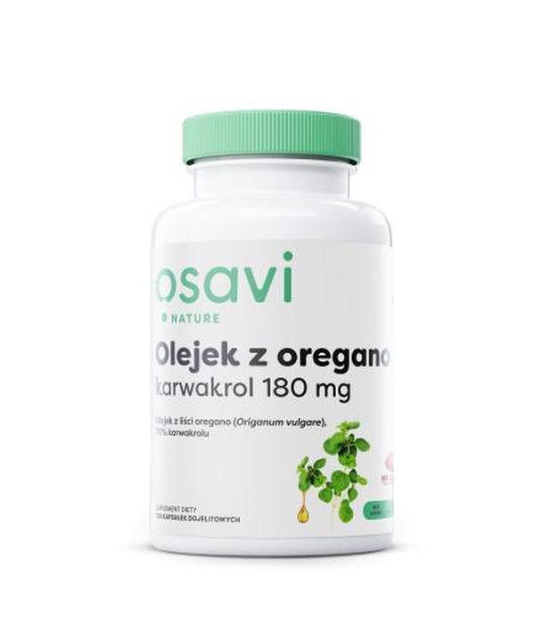 OSAVI Olejek z Oregano Karwakrol 180 mg, 120 kapsułek