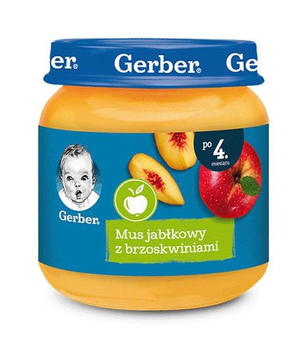 GERBER Deserek mus jabłkowy z brzoskwiniami po 4 miesiącu - 125 g - cena, opinie, wskazania