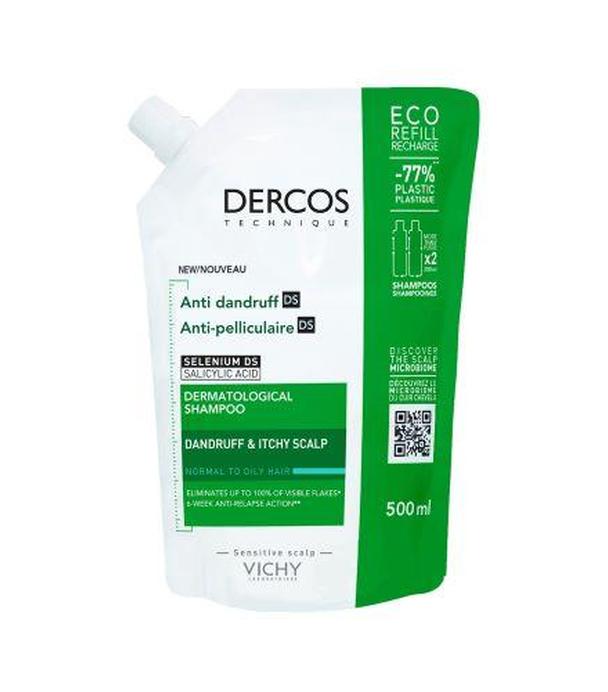 Vichy Dercos Anti-Dandruff DS Shampoo Oily Eco Refill, 500 ml