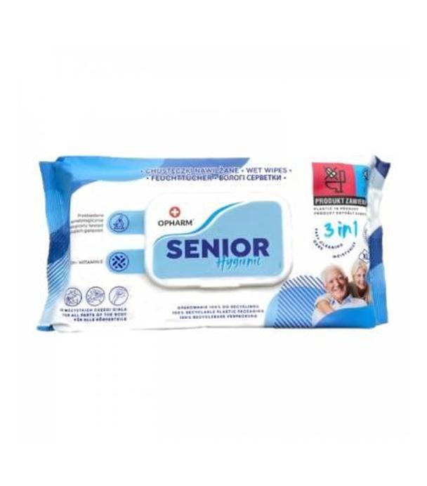 Opharm Senior Hygienic chusteczki nawilżane, 72 sztuki