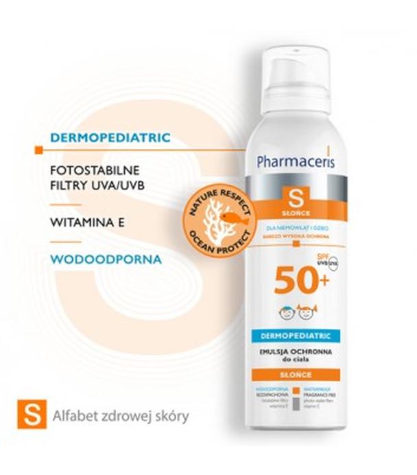 Pharmaceris S Dermopediatric Emulsja ochronna dla niemowląt i dzieci na słońce SPF 50+, 150 ml