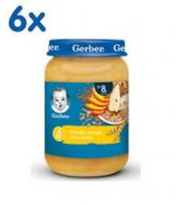 Produkt w zestawie: Gerber Gruszki, mango i trzy zboża po 8 miesiącu - 6 x 190 g