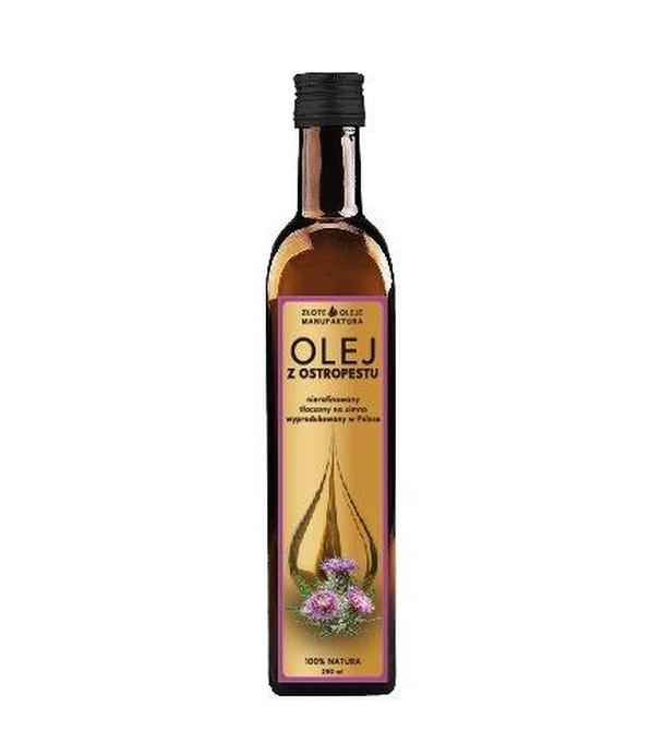 Złote Oleje Olej Z Ostropestu tłoczony na zimno nierafinowany, 250 ml