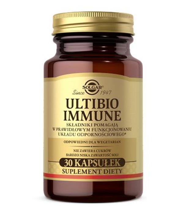 Solgar Ultibio Immune, 30 kaps., składniki