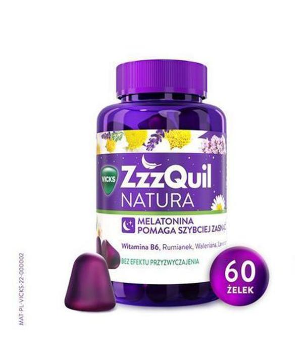 Vicks ZzzQuil Natura o smaku owoców leśnych, 60 żelek