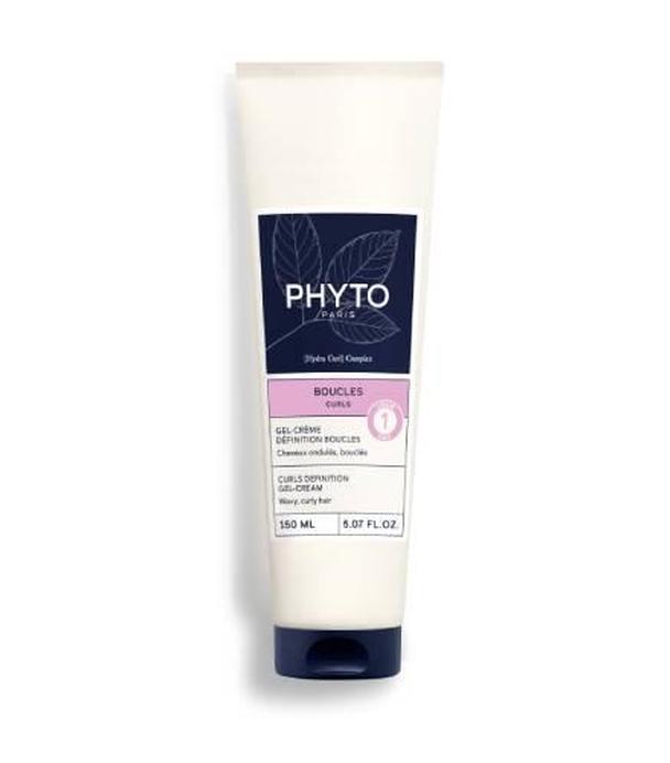 Phyto Boucles Curls, Żel-krem definiujący loki dla włosów falowanych i kręconych, 150 ml