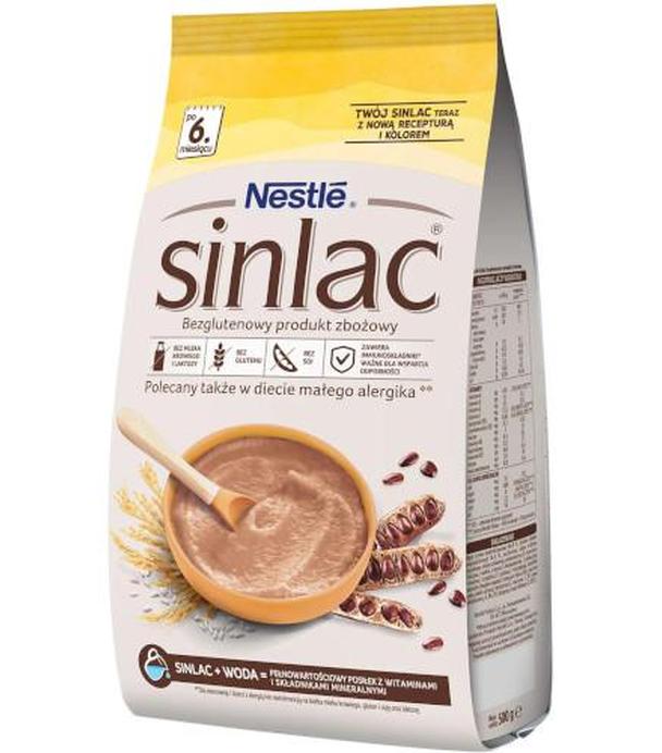 Nestlé Sinlac Bezglutenowy produkt zbożowy po 6. miesiącu 500 g