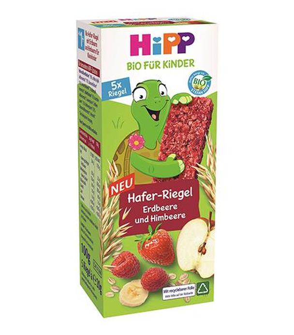 HiPP Batonik owsiany Truskawki-Maliny BIO, 5 x 20 g, cena, opinie, skład
