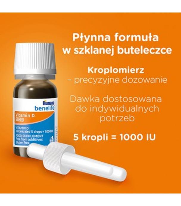HUMANA Benelife Witamina D, 5,5 ml - ważny do 2025-09-30