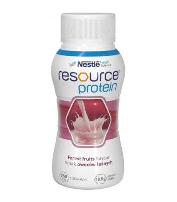RESOURCE PROTEIN Smak owoców leśnych, produkt odżywczy w płynie, 4 x 200 ml