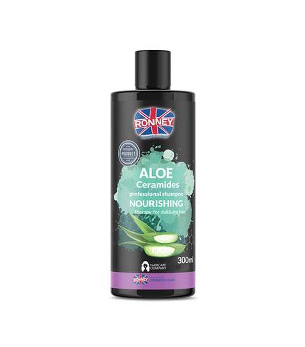 Ronney Professional Shampoo Nourshing Aloe Ceramides Szampon nawilżający do włosów matowych i suchych aloe, 300 ml