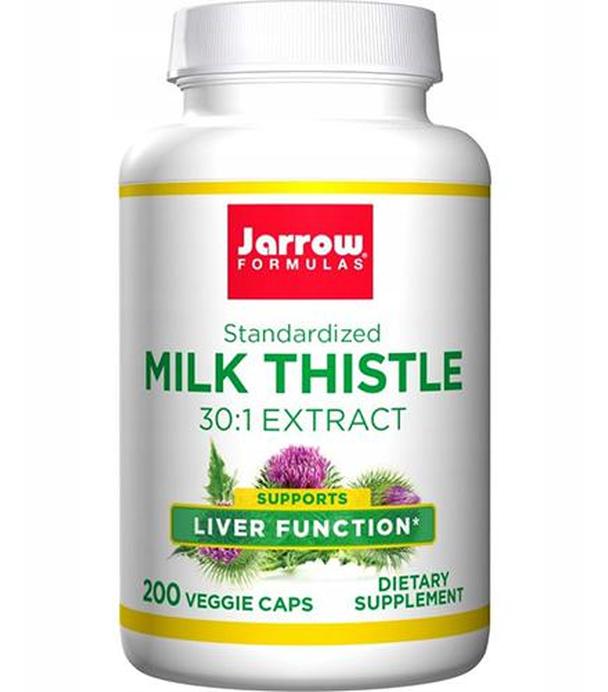 Jarrow Formulas Milk Thistle 150 mg, 200 kaps., cena, opinie, wskazania