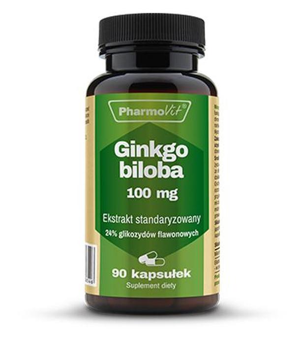 PHARMOVIT Ginkgo biloba 100 mg - 90 kaps. - cena, dawkowanie
