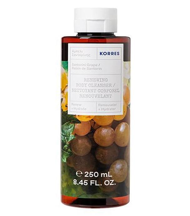 Korres Żel do mycia ciała o zapachu winogron z Santorini - 250 ml - cena, opinie, skład