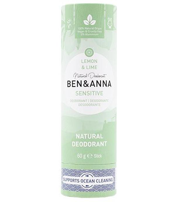 Ben & Anna Naturalny dezodorant bez sody Lemon & Lime - 60 g - cena, opinie, wskazania