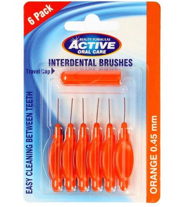 Beauty Formulas Active Oral Care Interdental Brushes Czyściki do przestrzeni międzyzębowych 0,45 mm, 6 sztuk