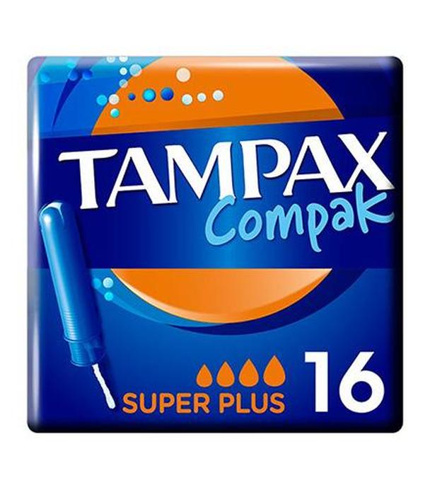 Tampax Compak Super Plus Tampony z aplikatorem - 16 sztuk