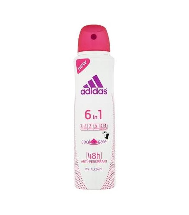 Adidas Cool & Care 6 w 1 Antyperspirant dla kobiet spray - 150 ml - cena, opinie, właściwości