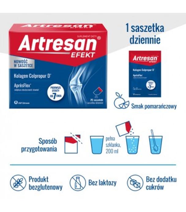 Artresan Efekt AprèsFlex® kolagen do picia na stawy, 25 saszetek