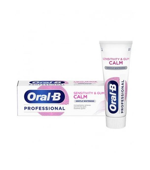 Oral-B Professional Sensitivity & Gum Calm Gentle Whitening Specjalistyczna pasta do zębów ukojenie i nadwrażliwość dziąseł, 75 ml