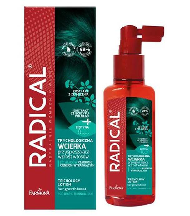 Farmona Radical Trychologiczna Wcierka przyspieszająca wzrost włosów, 100 ml cena, opinie, właściwości