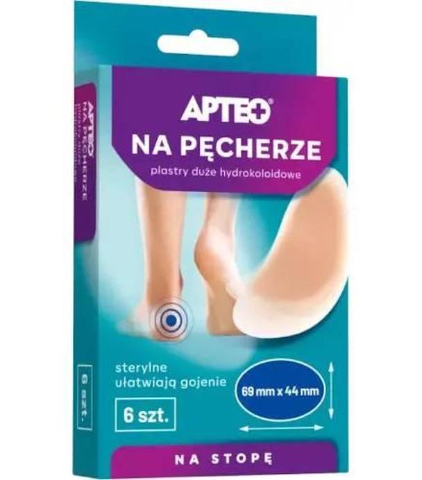 APTEO Na pęcherze duże plastry hydrokoloidowe 69x44mm, 6 sztuk