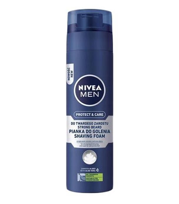 Nivea Men Protect & Care Pianka do golenia twardego zarostu - 200 ml - cena, opinie, wskazania