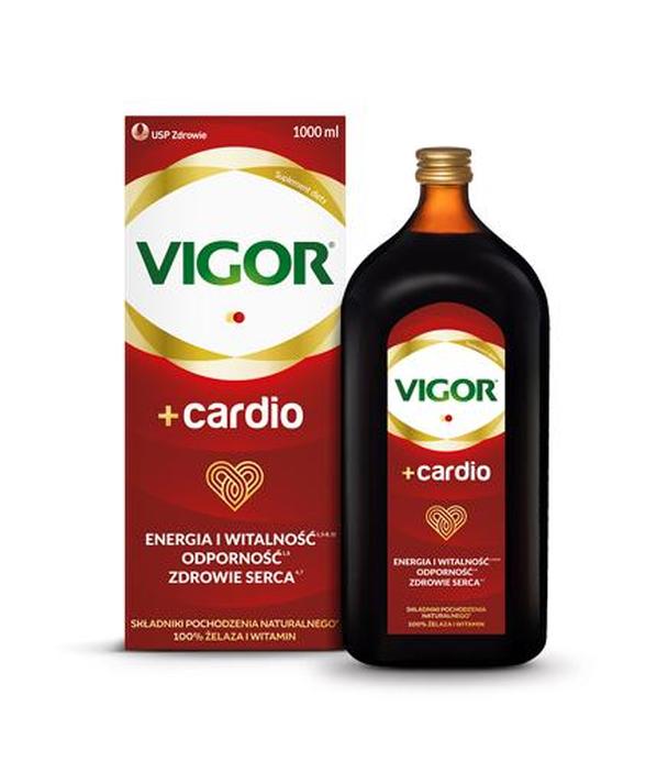 VIGOR+ CARDIO Tonik, 1000 ml. Dla mocnego serca, cena, opinie, właściwości - ważny do 2025-10-31
