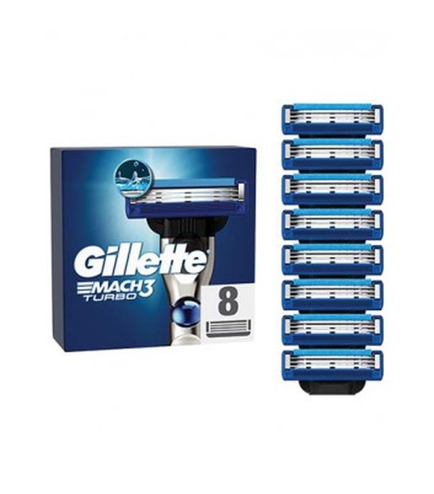 Gillette Mach3 Turbo Wkład do maszynki do golenia, 8 szt., cena, opinie, właściwości