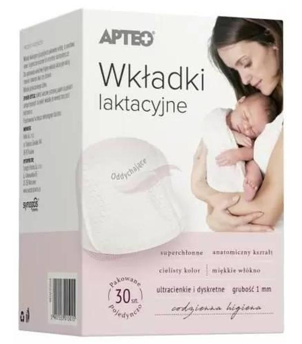 Apteo wkładki laktacyjne, 30 sztuk