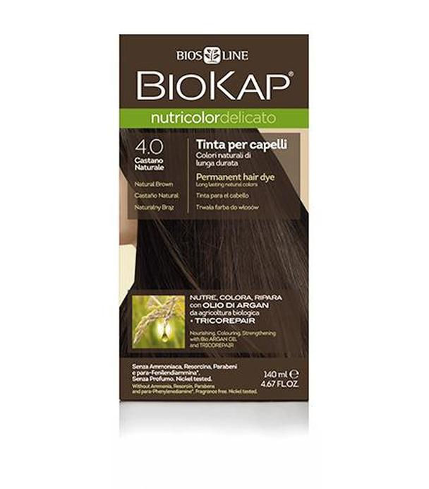 BioKap Nutricolor Delicato Farba do włosów 4.0 Naturalny Brąz - 140 ml - cena, opinie, właściwości