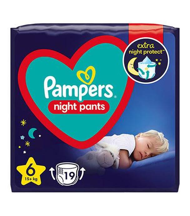 Pampers Night Pants 6 pieluchomajtki extra large +15 kg, 19 sztuk