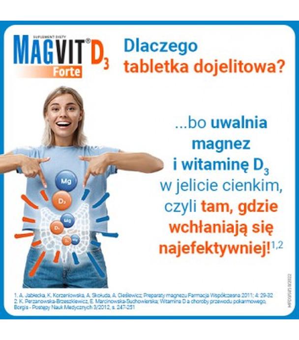 Magvit Forte D3, 50 tabletek - ważny do 2025-08-31
