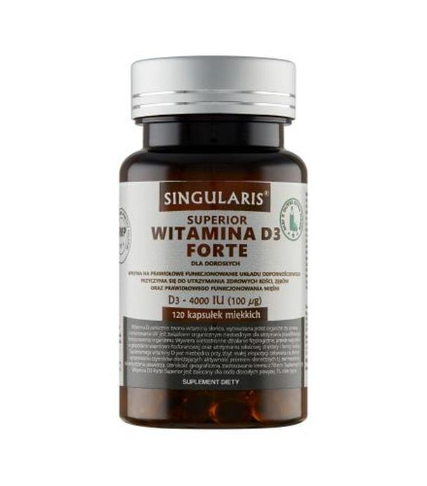 Singularis Superior Witamina D3 Forte 4000 IU, 120 kapsułek