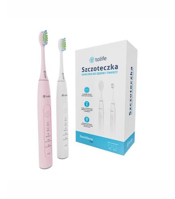 Dentiderm Szczoteczka do zębów i twarzy soniczna T10, 1 sztuka