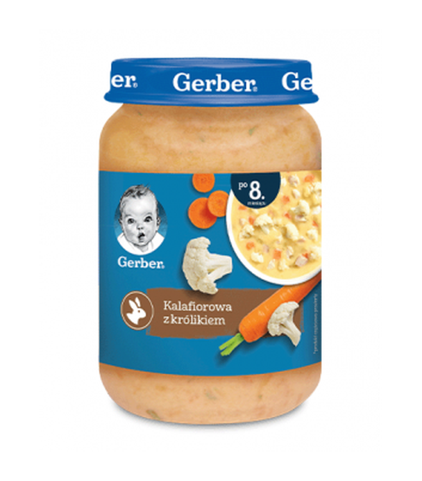 GERBER Kalafiorowa z królikiem po 8 miesiącu - 190 g